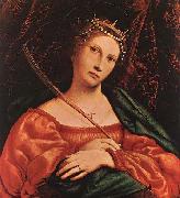 Lorenzo Lotto St Catherine of Alexandria oil painting artist